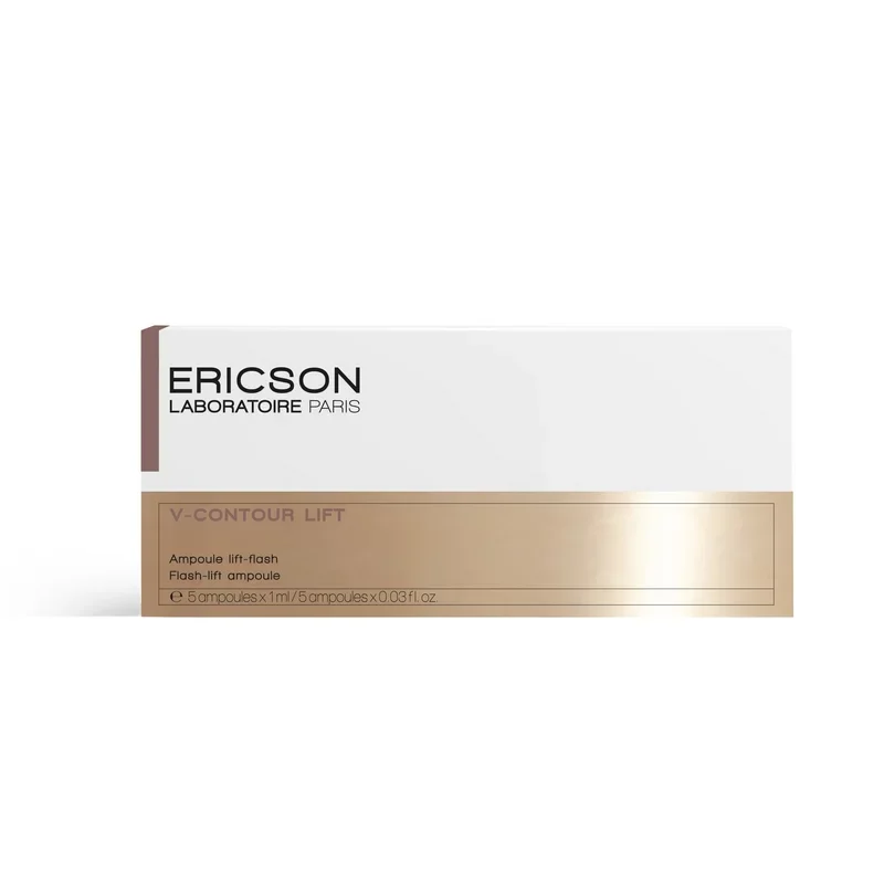 Serum có tác dụng nâng và làm săn chắc da ngay lập tức Ericson V-CONTOUR LIFT. Flash-lift ampoule 5pcs x 1ml (R) (HSD: 5/28)
