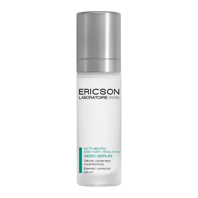 Serum điều trị mụn cấp tốc, bôi trực tiếp vào vùng mụn viêm Ericson ACTI-BIOTIC SEBO Emergency serum 30ml (R) (HSD: 6/28)