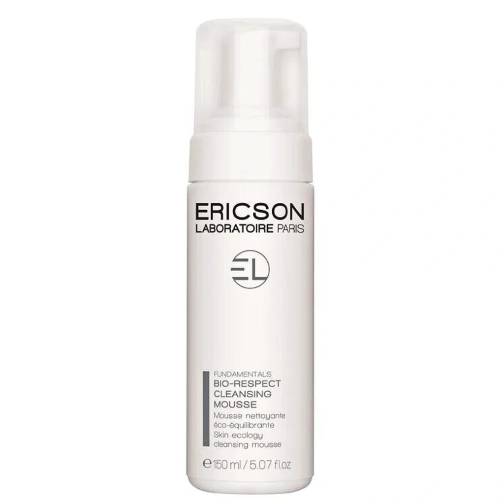 Bọt làm sạch da nhẹ nhàng, đồng thời giữ lại lớp màng bảo vệ da Ericson BIO-RESPECT CLEANSING MOUSSE 150ml (R) (HSD: 8/28)