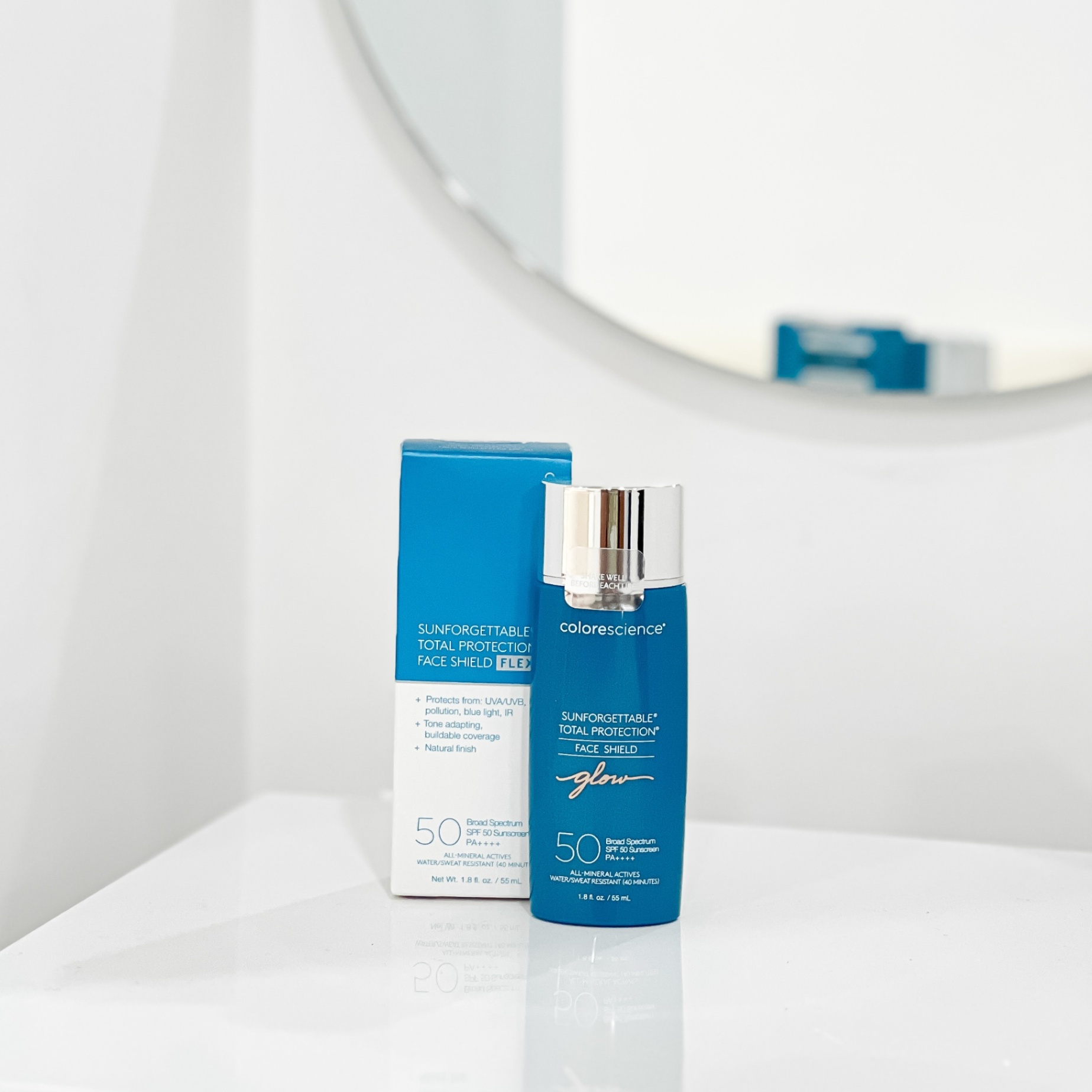 Kem chống nắng căng bóng da Colorescience Face Shield SPF 50 - Glow 55ml (R) (HSD: 3/28)