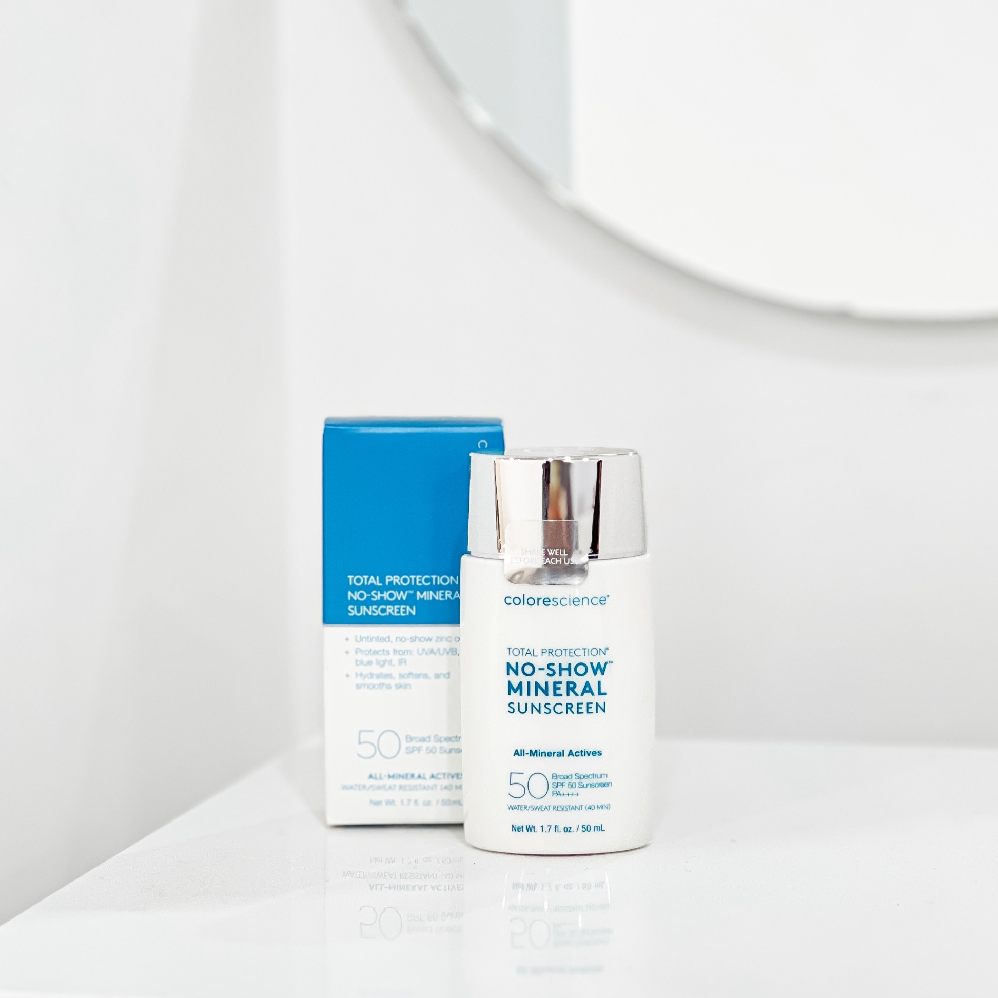 Kem chống nắng vật lý toàn diện không màu Colorescience No Show SPF 50 Mineral - 50ml (R) (HSD: 3/27)