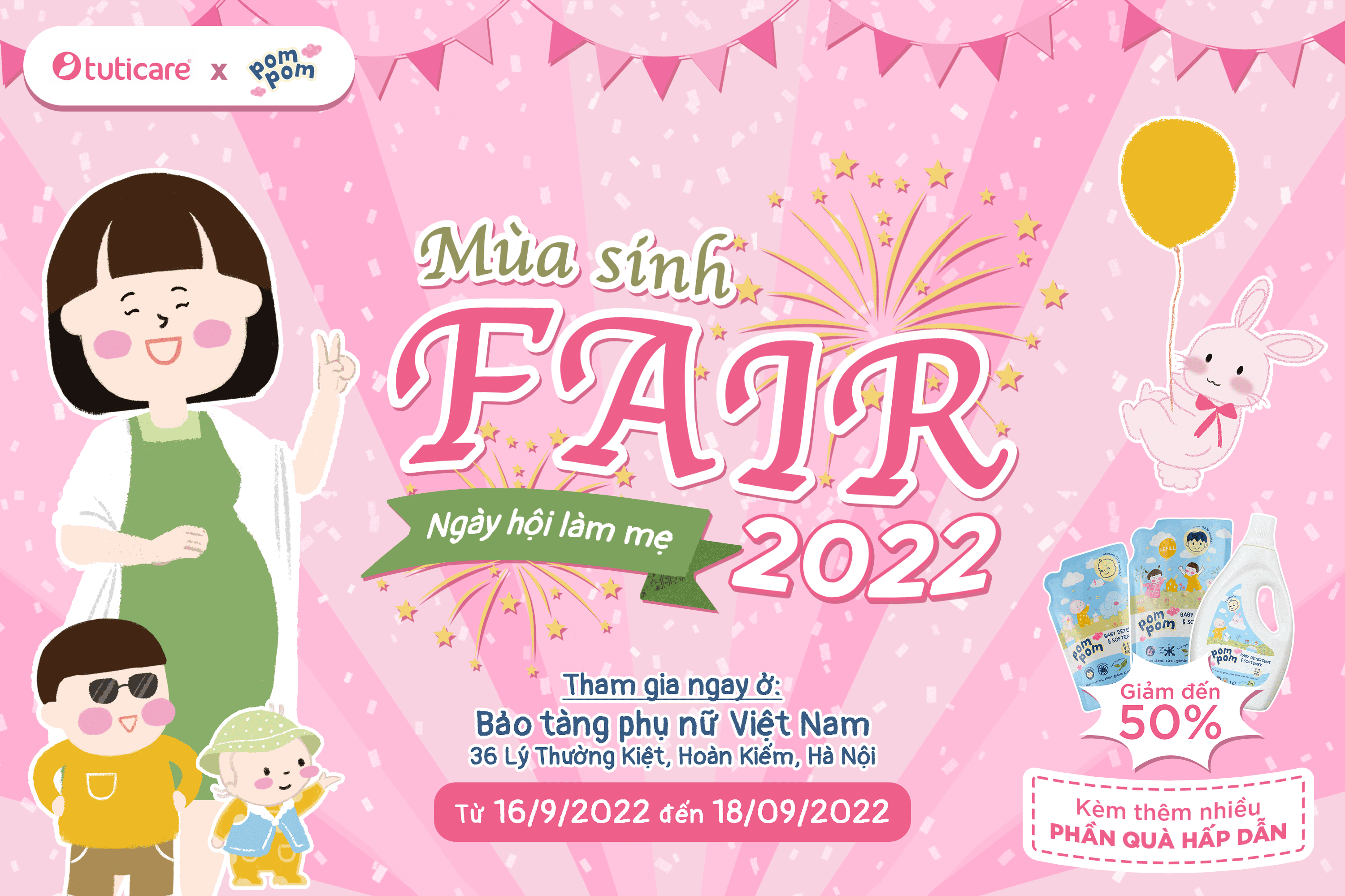 Gian hàng của Pom Pom tại Sự kiện Mùa Sinh Fair 2022 có gì?