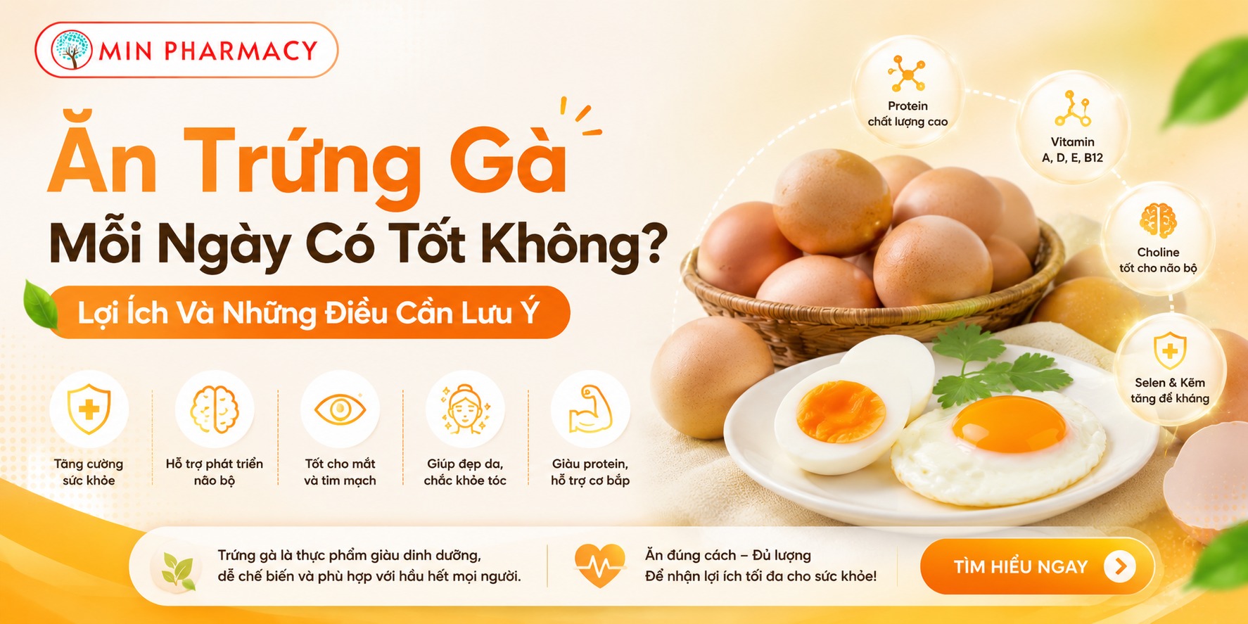 Ăn Trứng Gà Mỗi Ngày Có Tốt Không? Lợi Ích Và Những Điều Cần Lưu Ý