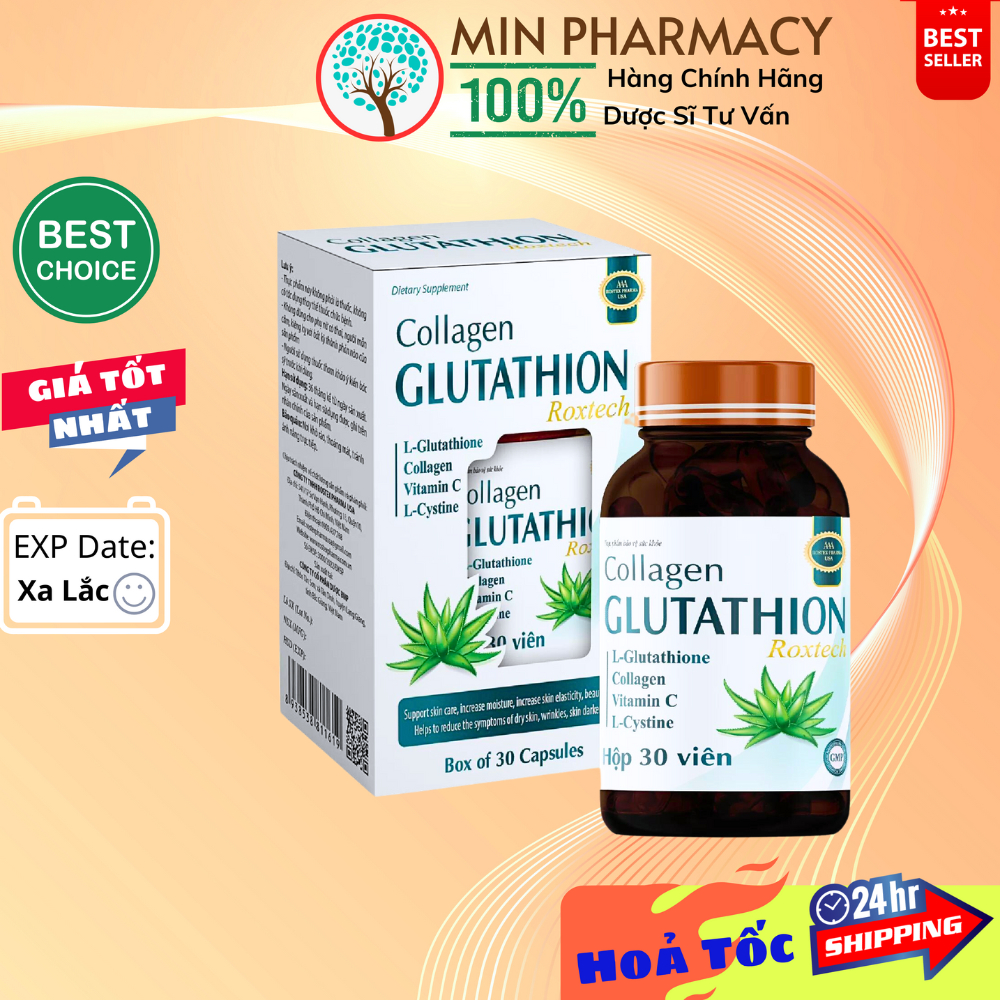 Collagen Glutathion ROXTECH (chai 30 viên).webp