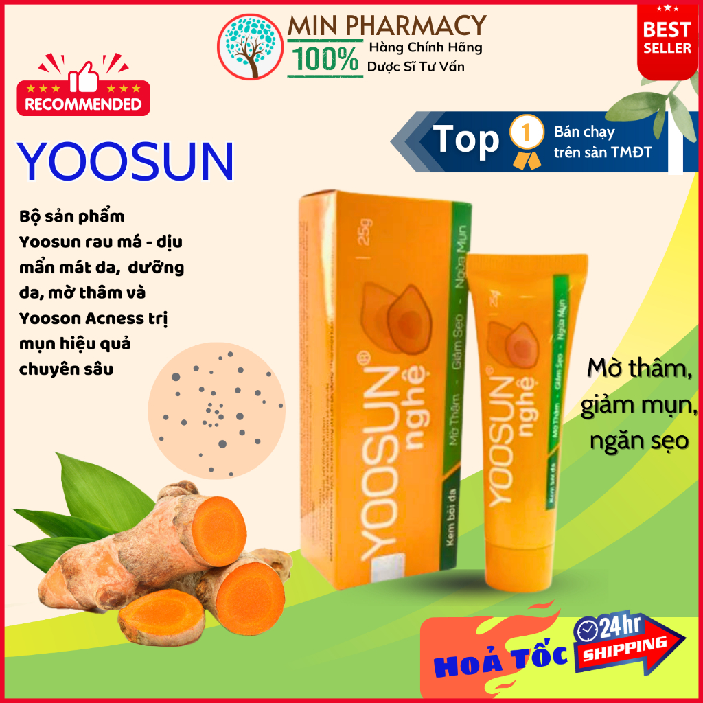 YOOSUN Nghệ Mờ Vết thâm Ngừa sẹo 25g - Yoosun nghệ.jpg