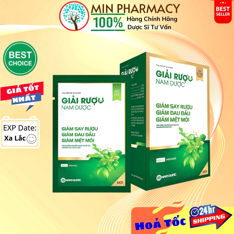 Giải rượu Nam Dược dạng gói 60ml.webp
