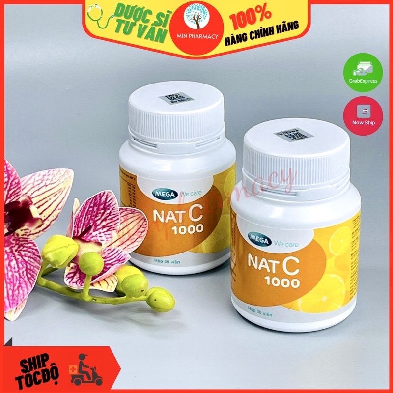 Viên Vitamin C Nat C 1000 Mega 30 viên.jpg