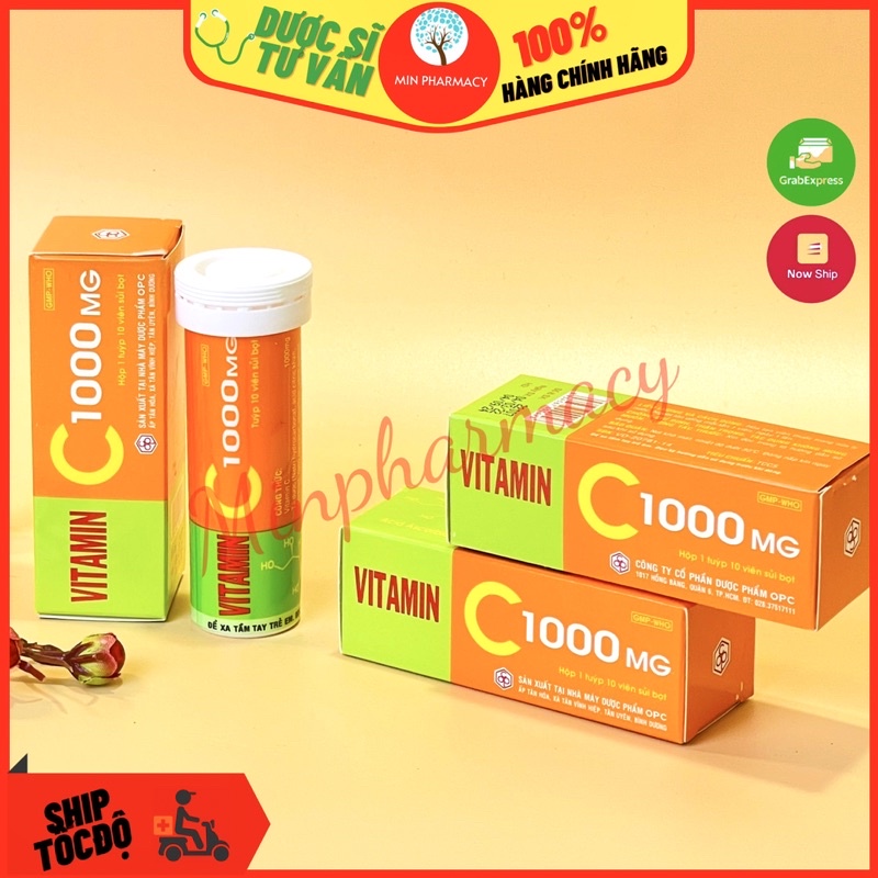 Viên Sủi OPC C1000mg tuýp 10 viên.jpg