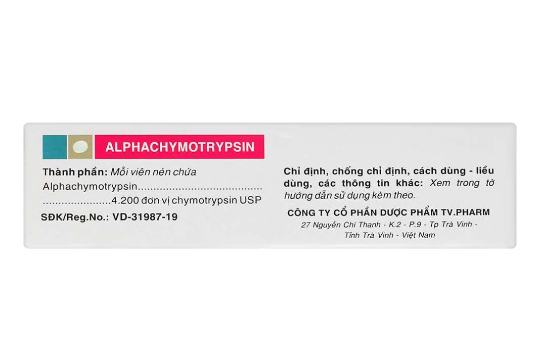 Alphachymotrysin 4.2mg (Hộp 2 vỉ x 10 viên).png