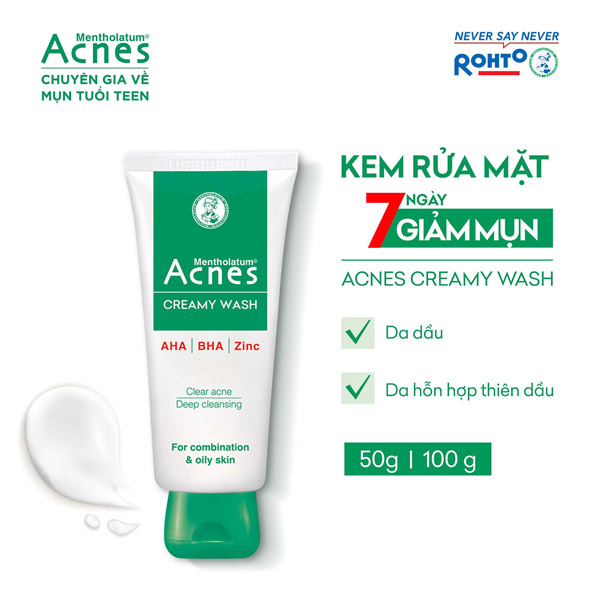 Kem rửa mặt ngăn ngừa mụn - Acnes Creamy Wash.jpg