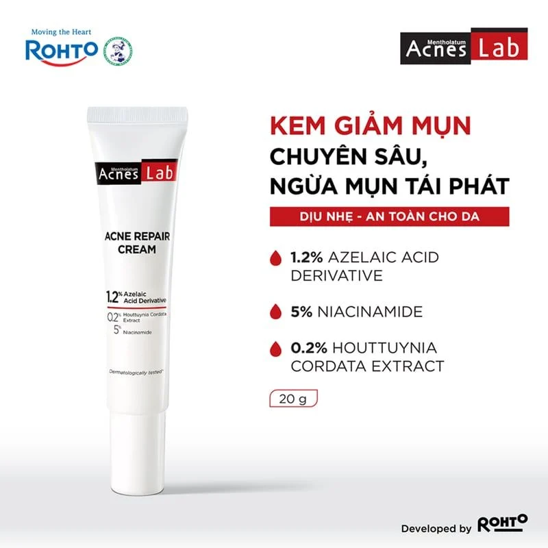 Kem dưỡng da giảm mụn chuyên sâu Acnes Lab Acne Repair Cream 20g.webp