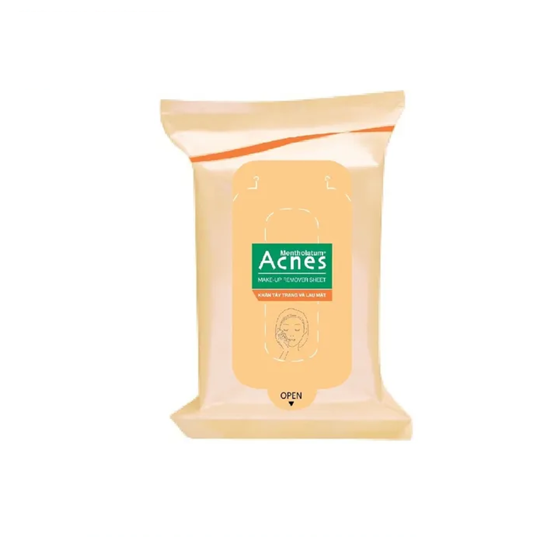 Khăn ướt tẩy trang và lau mặt 20 miếng Acnes Make Up Remover Sheet.webp