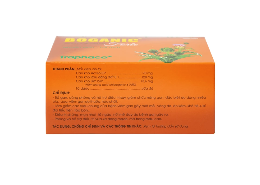 Thuốc Boganic Forte Traphaco bổ gan, hỗ trợ điều trị suy giảm chức năng gan (5 vỉ x 10 viên).webp