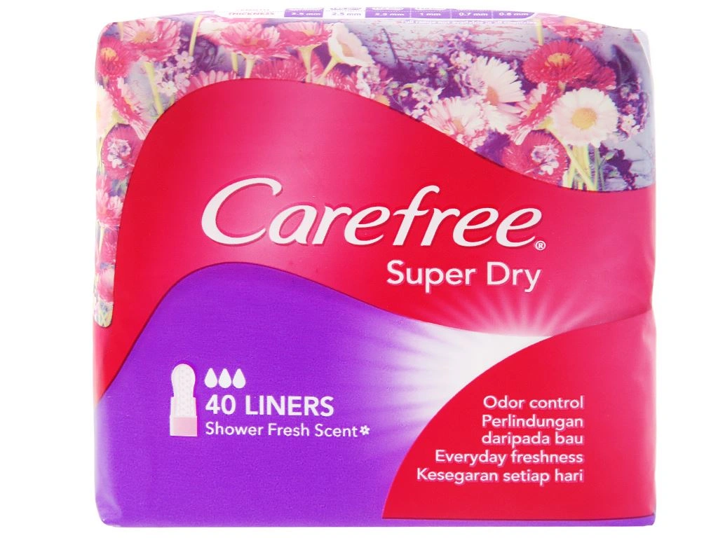 Băng Vệ Sinh Carefree Hàng Ngày Siêu Thấm 40 Miếng.png