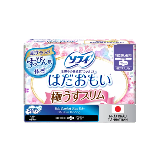 Băng vệ sinh Sofy Skin Comfort 26cm (17 miếng).png