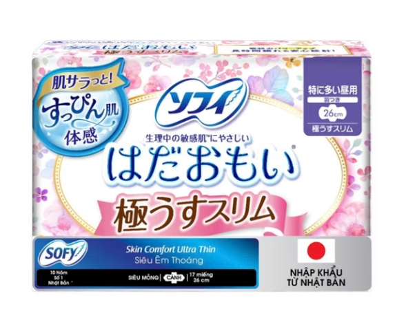 Băng vệ sinh Sofy Skin Comfort 26cm (17 miếng).png