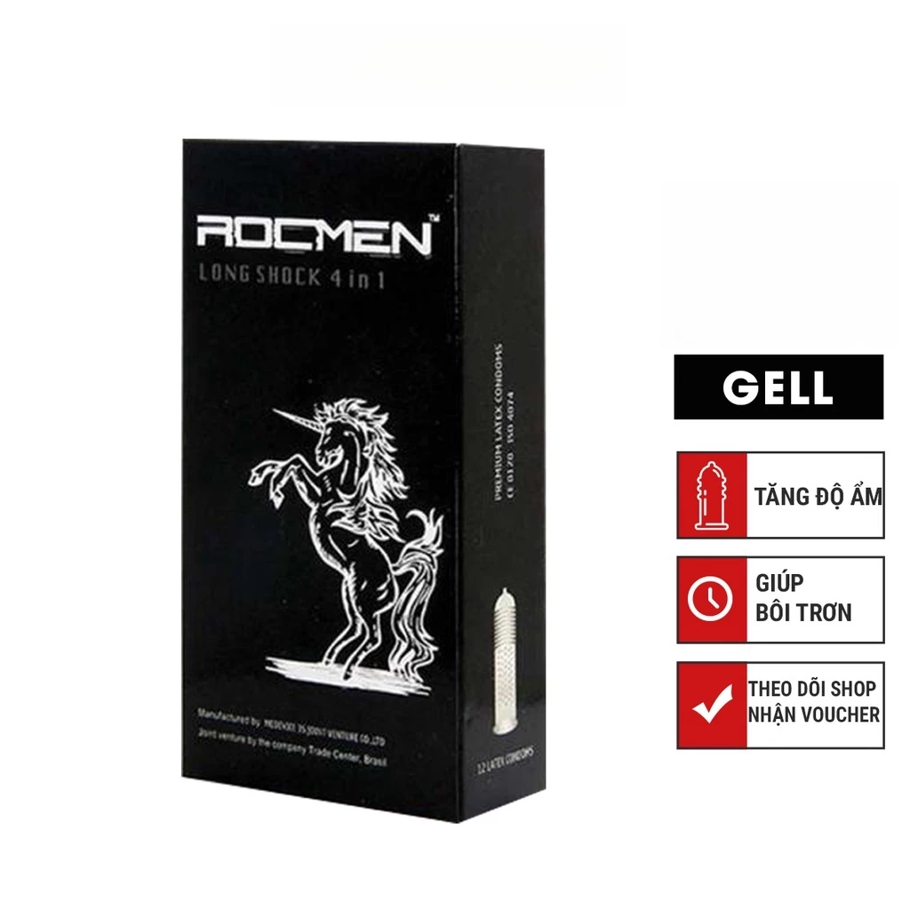 Bao Cao Su Rocmen Long Shock 4 in 1 - Đen hộp 12 cái.png