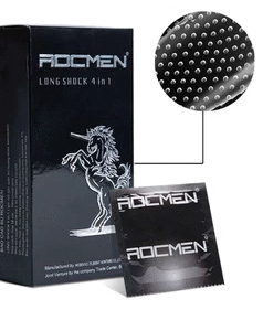 Bao Cao Su Rocmen Long Shock 4 in 1 - Đen hộp 12 cái.png
