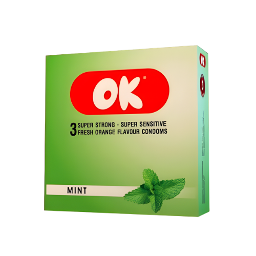 Bao cao su OK hộp 3 cái Bạc hà mint - 1 hộp.png