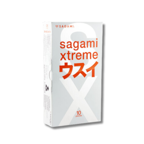Bao cao su Sagami Xtreme Nhật Bản Siêu mỏng gai gân - Superthin 10 cái.png