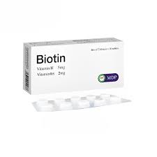 Biotin Mediphar USA hộp 20 viênBiotin Mediphar USA hộp 20 viên.jpg