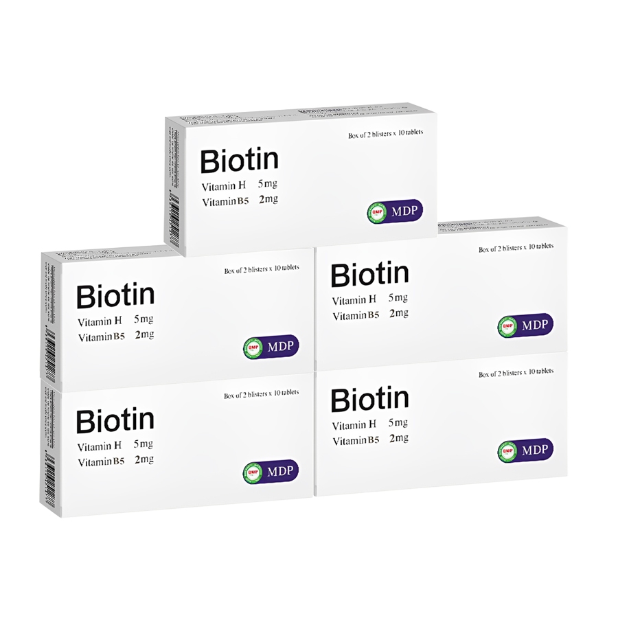 Biotin Mediphar USA hộp 20 viênBiotin Mediphar USA hộp 20 viên.jpg