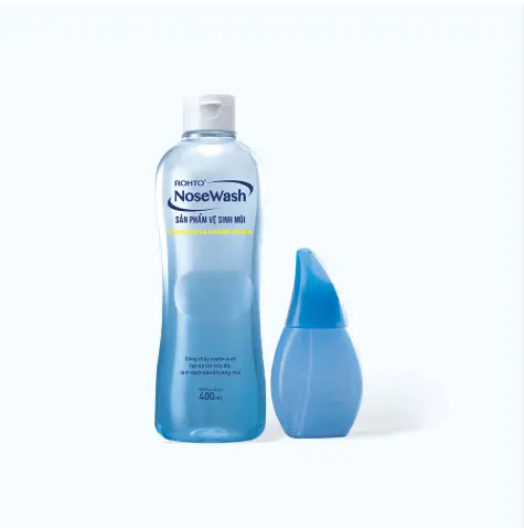 Bộ sản phẩm rửa mũi tiện dụng Rohto NoseWash (1 bình vệ sinh mũi Easy Shower + 1 chai dung dịch 400ml).jpg