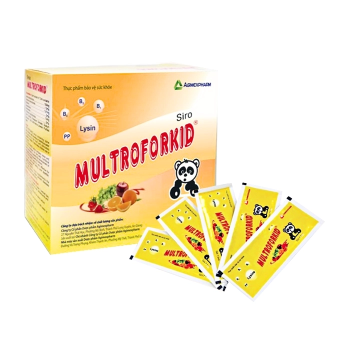 Bổ sung vitamin B Multroforkid Agimexpharm 30 gói x 7.5ml.webp