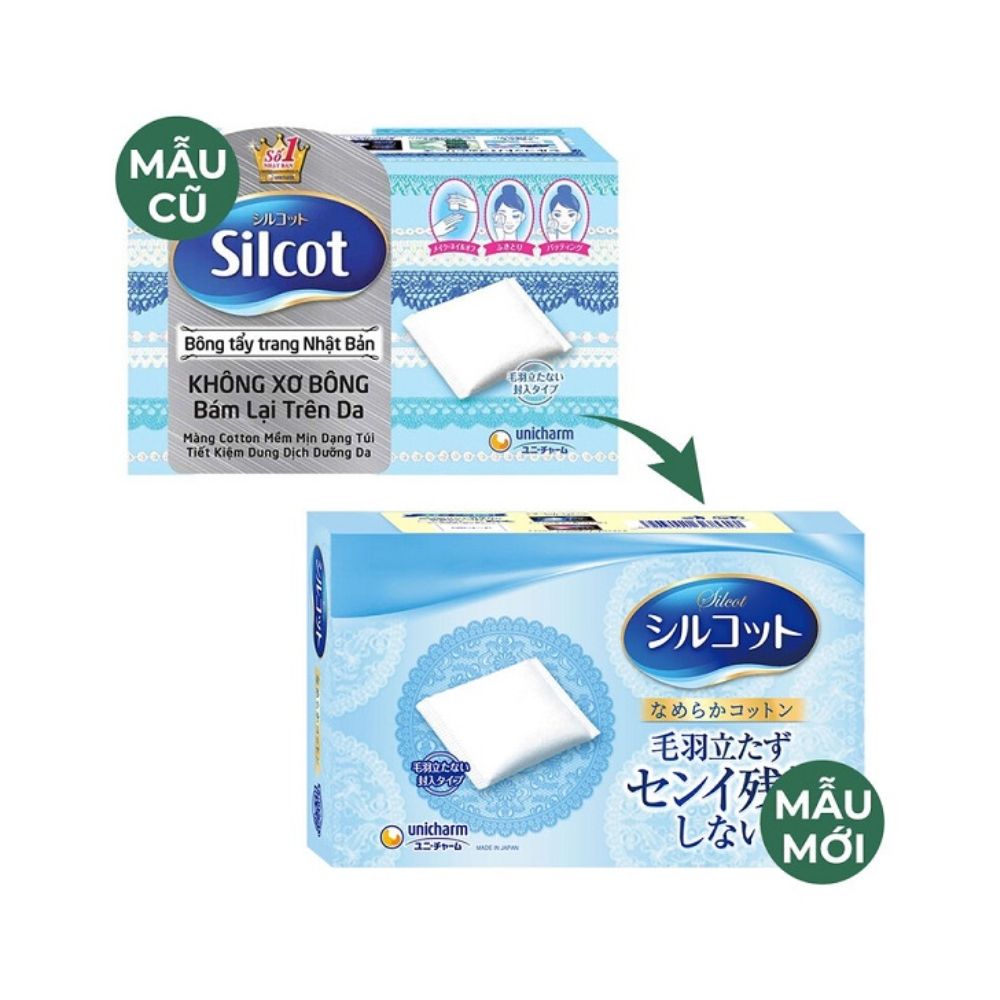 Bông Tẩy Trang SILCOT Velvety Touch Cotton Cơ Bản (Hộp 82 Miếng)1.jpg