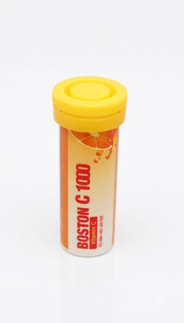 Viên nén sủi bọt Boston C 1000 trị tình trạng mệt mỏi tuýp 10 viên.webp