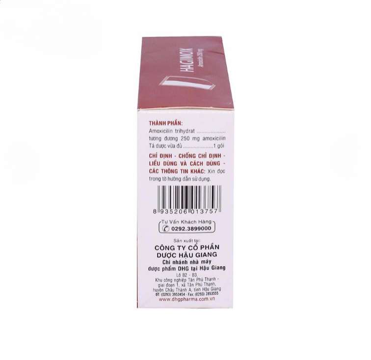 Bột Hagimox 250 DHG điều trị nhiễm khuẩn (24 gói).webp