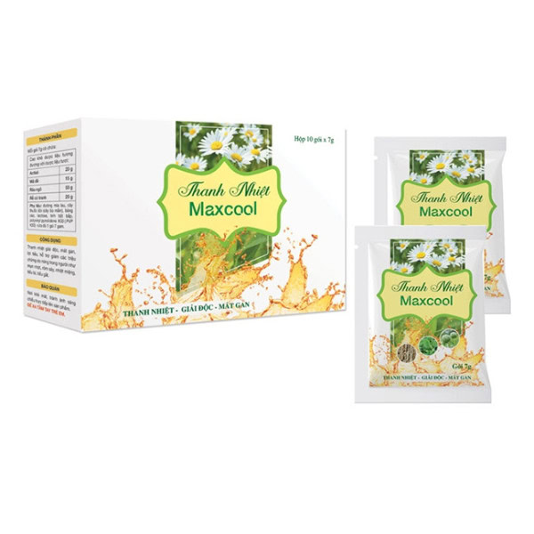 Bột sủi thanh nhiệt giải độc gan Maxcool Mediphar mát gan - Hộp 10 góix7g.jpg