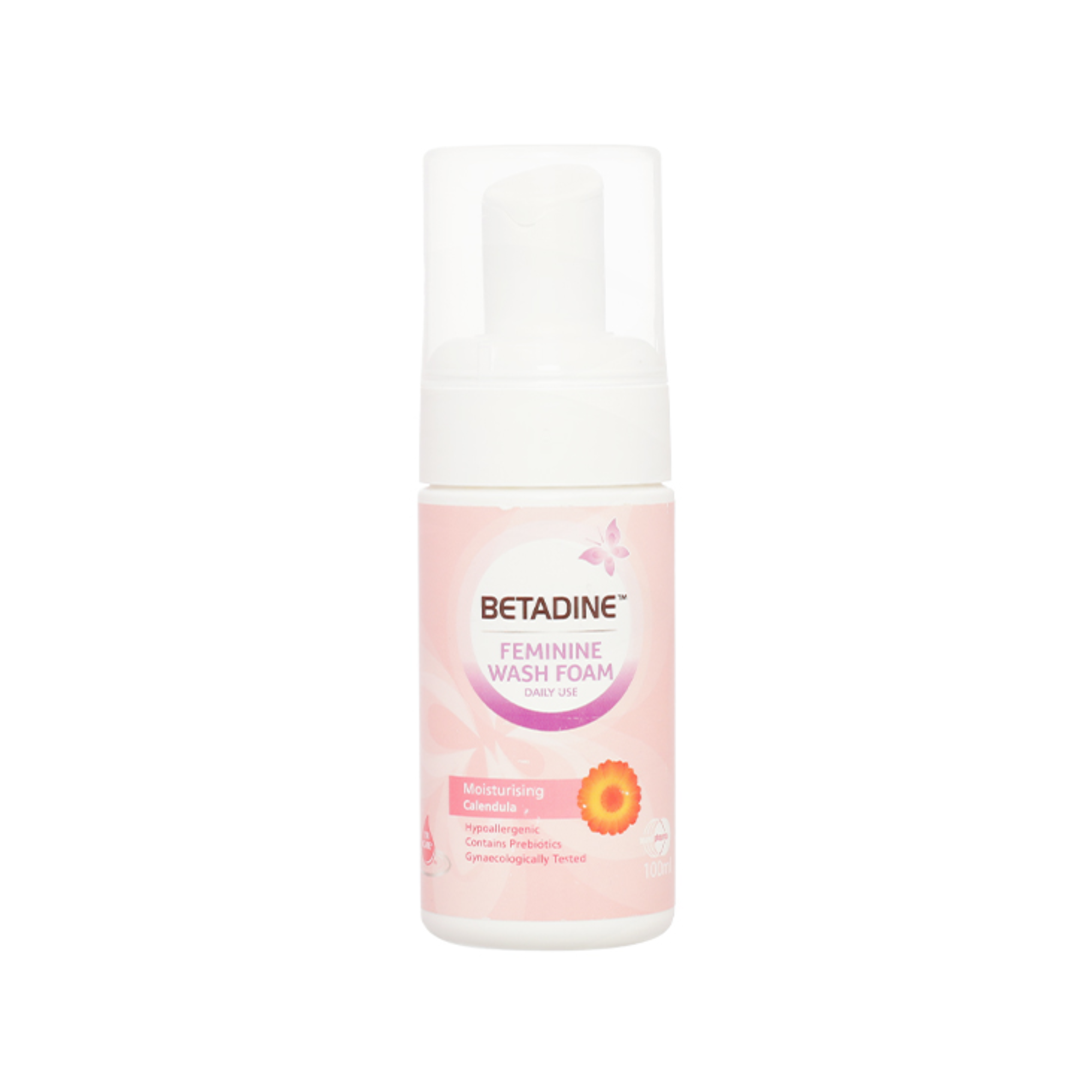 Bọt vệ sinh phụ nữ Betadine Feminine Wash Foam kháng khuẩn chai 100ml.jpg