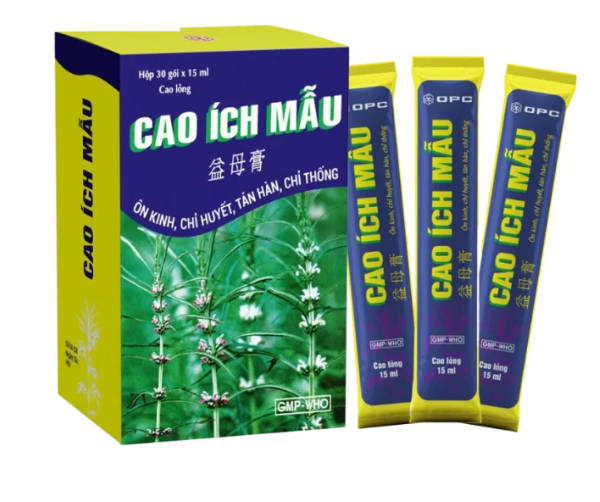 Cao Ích Mẫu OPC (Hộp 30 gói × 15 ml).png