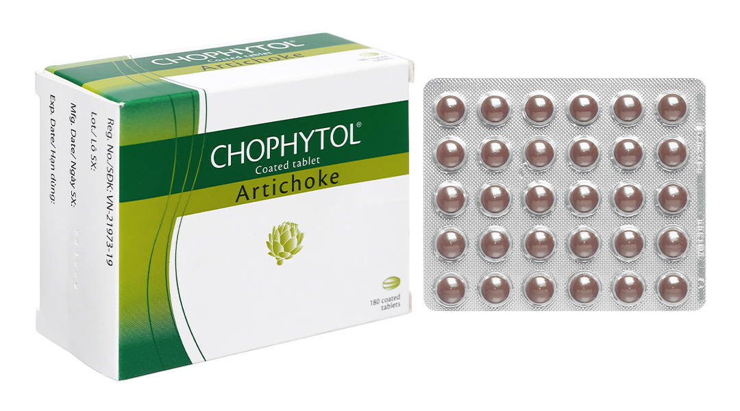 Chophytol lợi tiểu, mát gan (hộp 180 viên).jpg