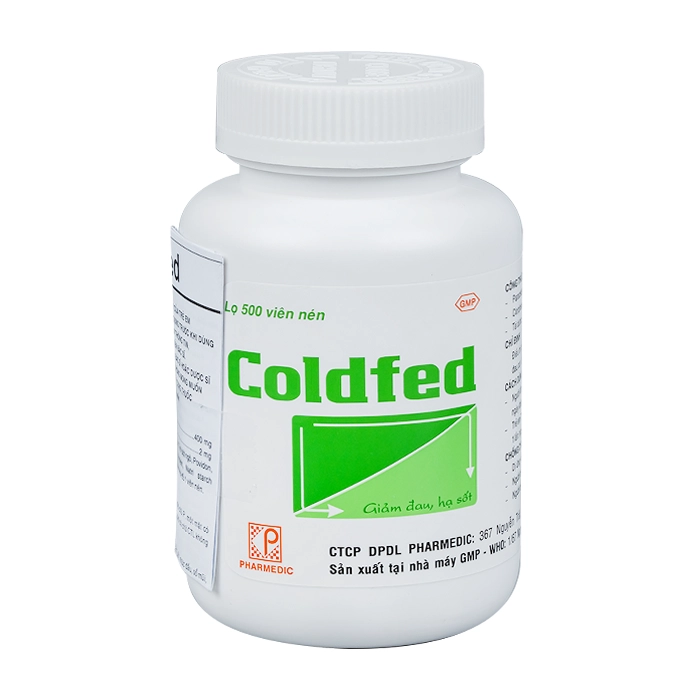 Coldfed Pharmedic 500 Viên – Giảm Triệu Chứng Cảm Cúm, Sốt Và Sổ Mũi.webp