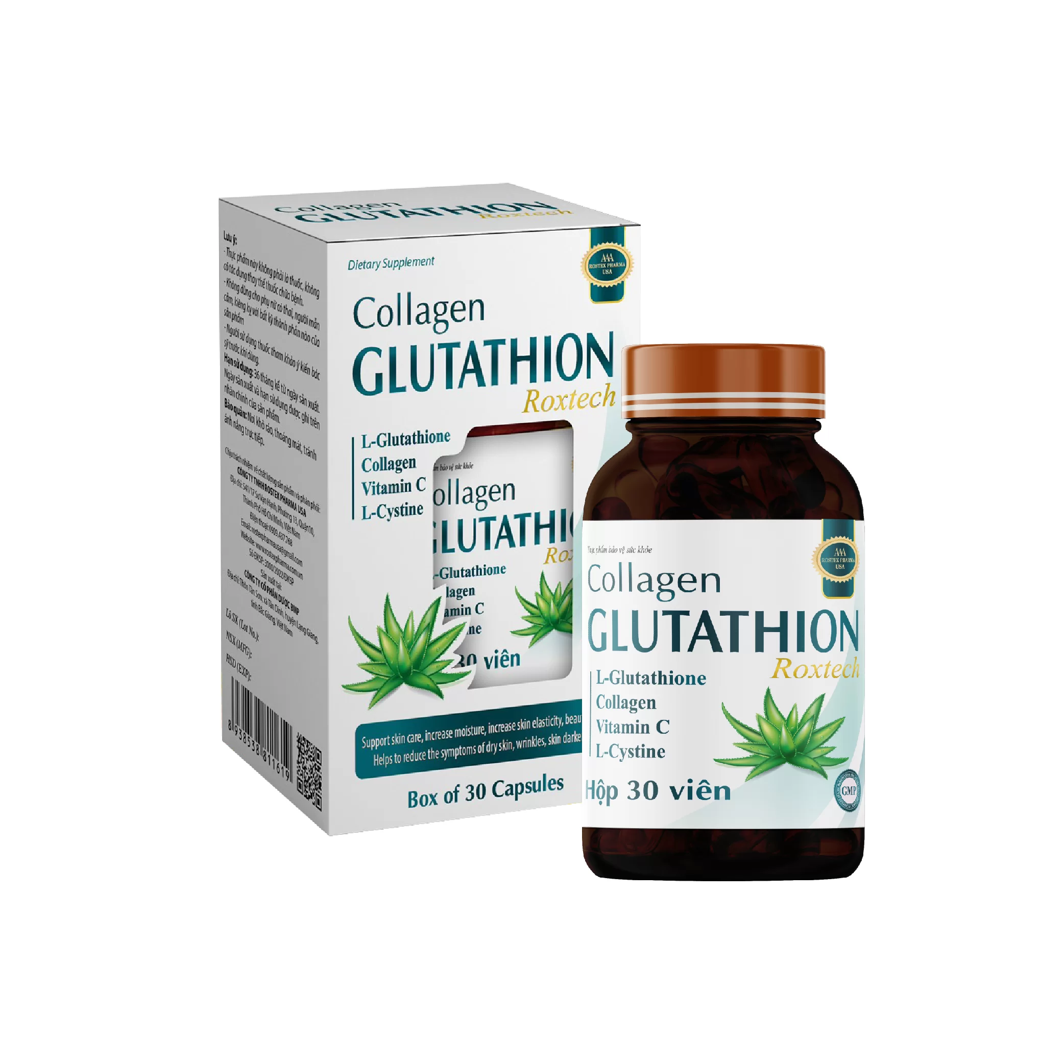 Collagen Glutathion ROXTECH (chai 30 viên).webp