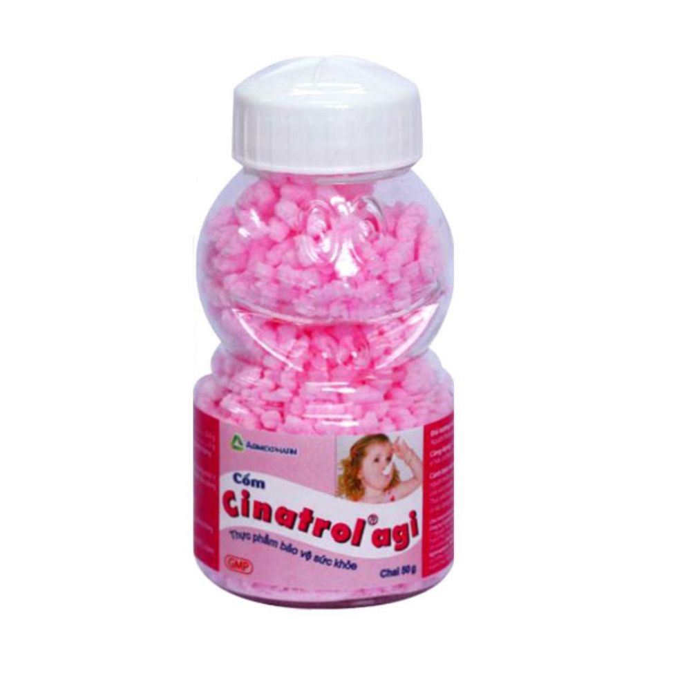 Cốm tiêu hóa CINATROL AGI Chai 50g - Cốm hồng.jpg