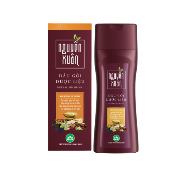 Dầu Gội Dược liệu NGUYÊN XUÂN - Đỏ nâu 250ml.png
