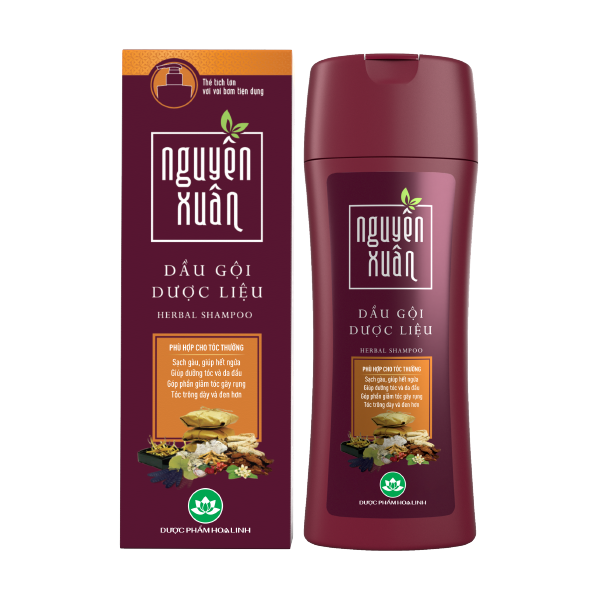 Dầu Gội Dược liệu NGUYÊN XUÂN - Đỏ nâu 250ml.png