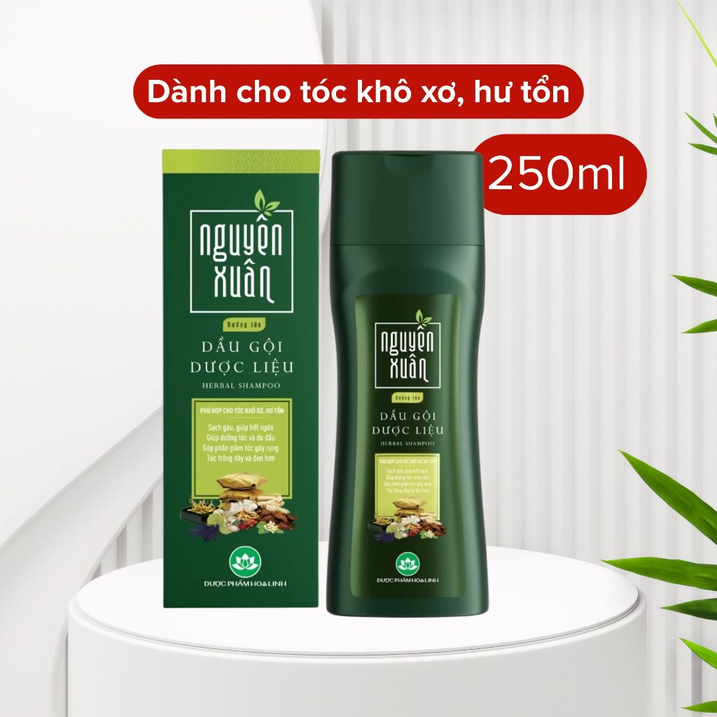 Dầu Gội Dược liệu NGUYÊN XUÂN - Xanh lá 250ml.jpg