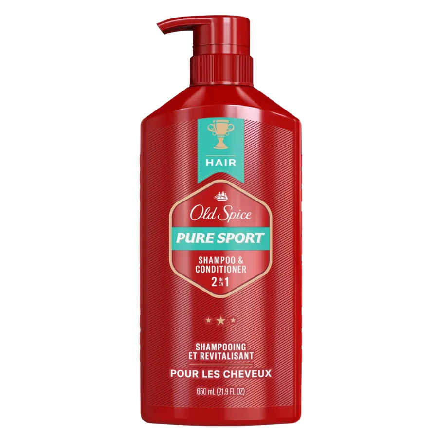 Dầu Gội Xả Nước Hoa 2in1 Old Spice chai 650ml - Pure Sport.webp