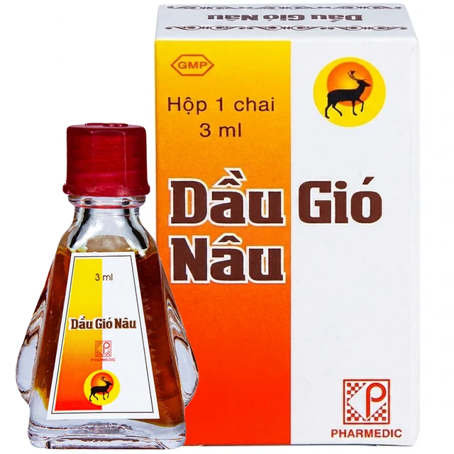 Dầu gió nâu Pharmedic chai 3ml.webp