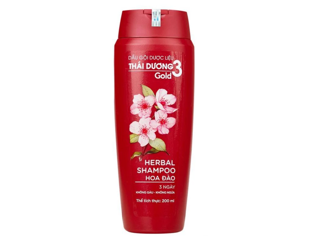 Dầu gội DL Thái Dương 3 Gold Hoa Đào 200ml.webp