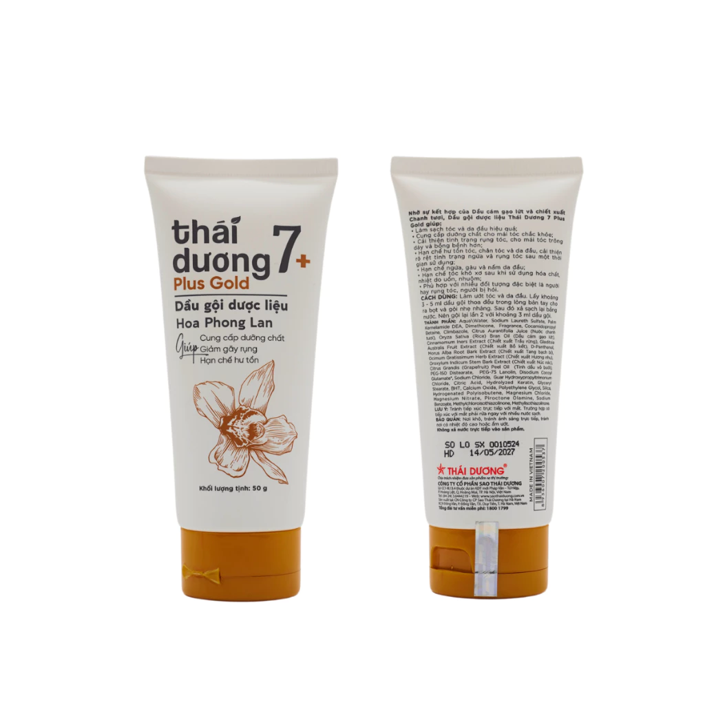 Dầu gội Thái Dương 7 Plus Gold Hoa Phong Lan (50g).webp