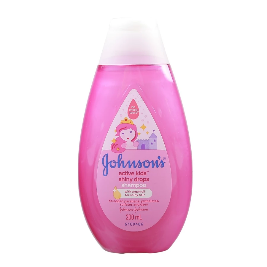 Dầu gội cho bé gái Johnsons Baby Óng mượt mái tóc tơ 200ml.webp