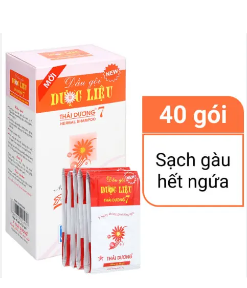 Dầu gội dược liệu Thái Dương 7 7g x 40 gói.webp