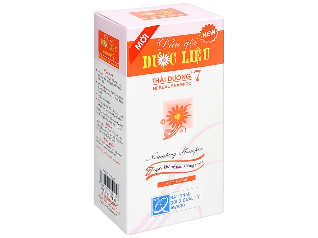 Dầu gội dược liệu Thái Dương 7 7g x 40 gói.webp