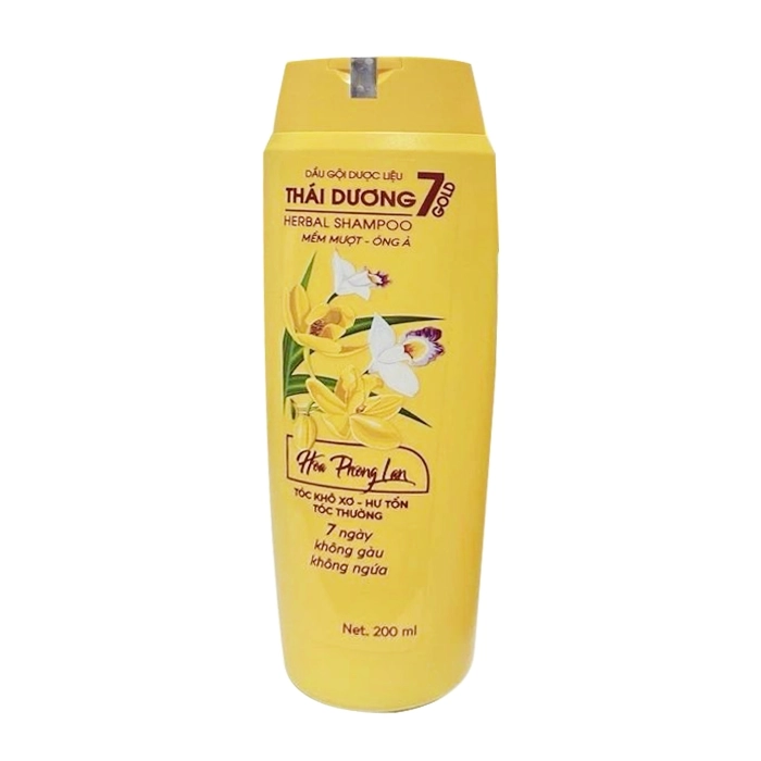 Dầu gội dược liệu Thái Dương 7 Gold Hoa Phong Lan (200ml).webp