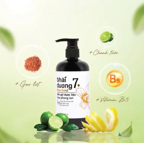 Dầu gội dược liệu Thái Dương 7 Plus Hoa Phong Lan (500ml).webp